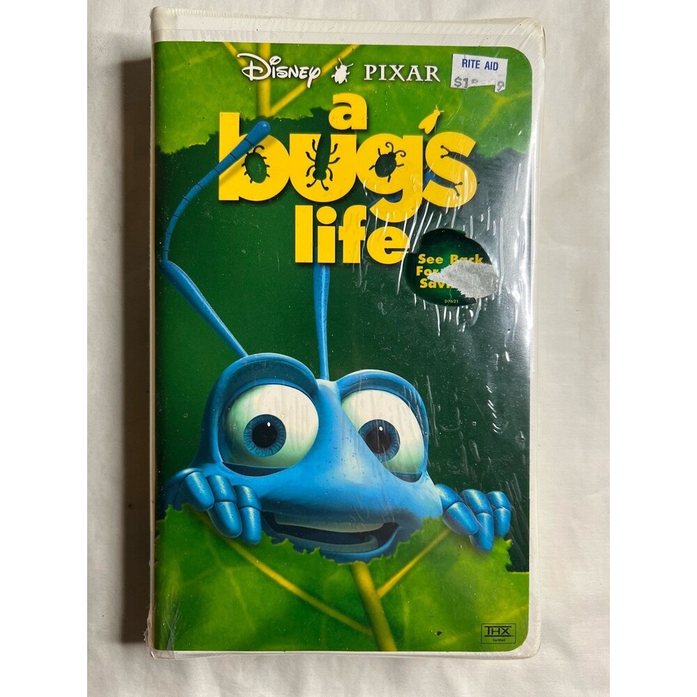 A Bug's Life (VHS, 1998) Walt Disney Home Video Pixar Flik Sealed Clamshell